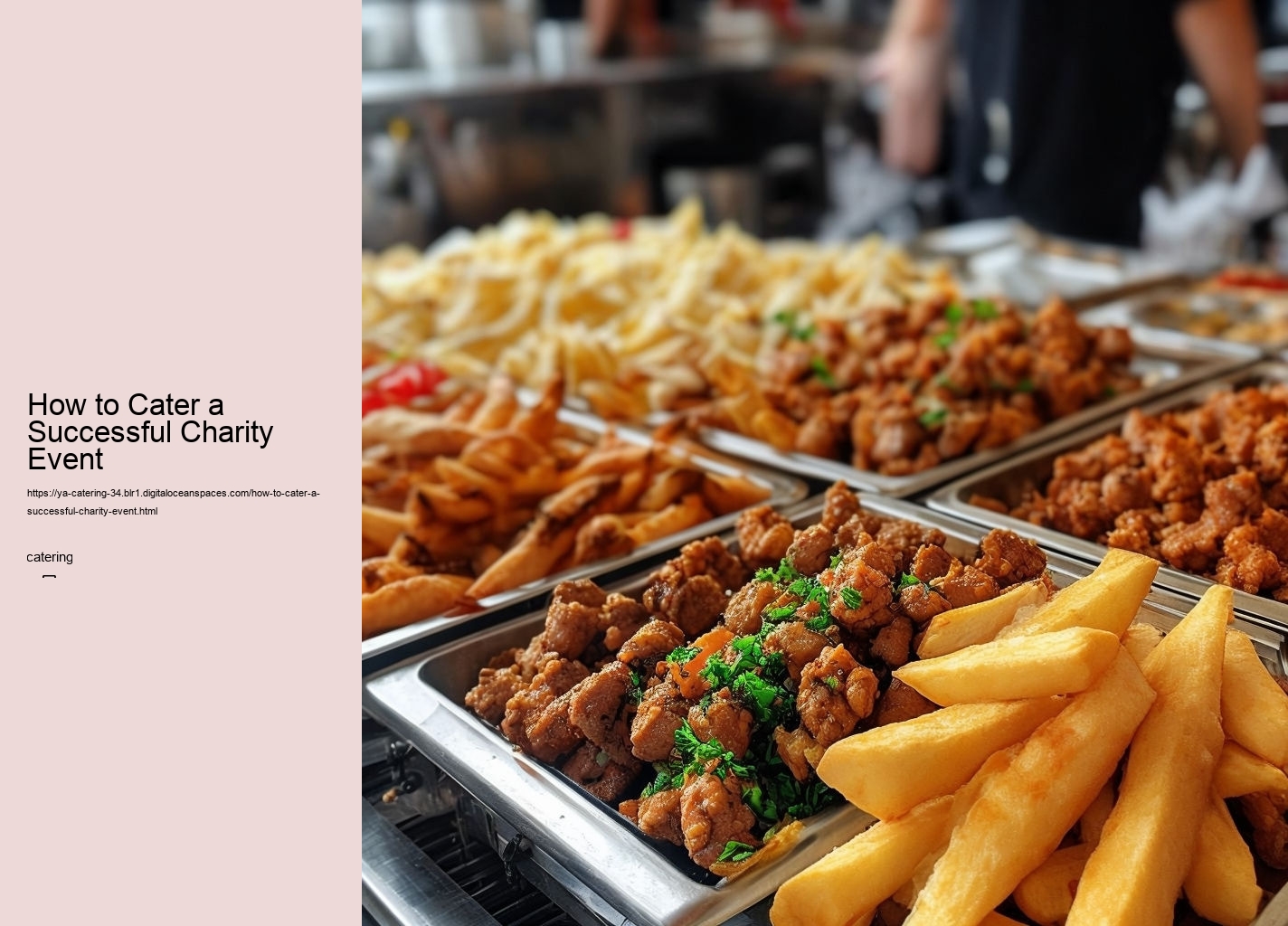 How to Cater a Successful Charity Event